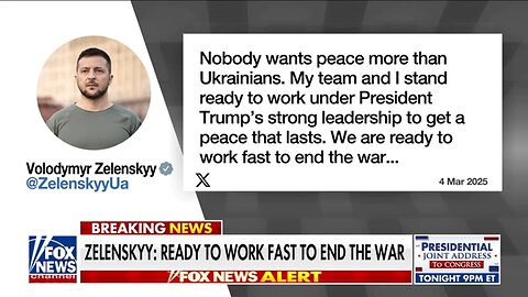 BREAKING: Zelenskyy ready to negotiate with Trump after Oval Office blow-up