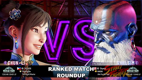 Kuya Kalbo SF6 Ranked Roundup. Chun Li Master Rank [Hori Fight Stick]