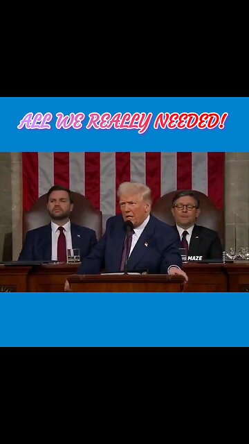 ALl WE REALLY NEEDED! Donald Trump