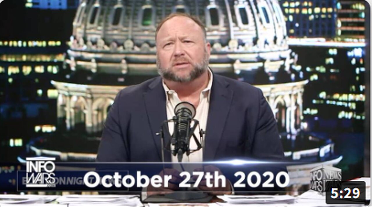 Alex Jones Details The Podesta War Game Plan In 2020