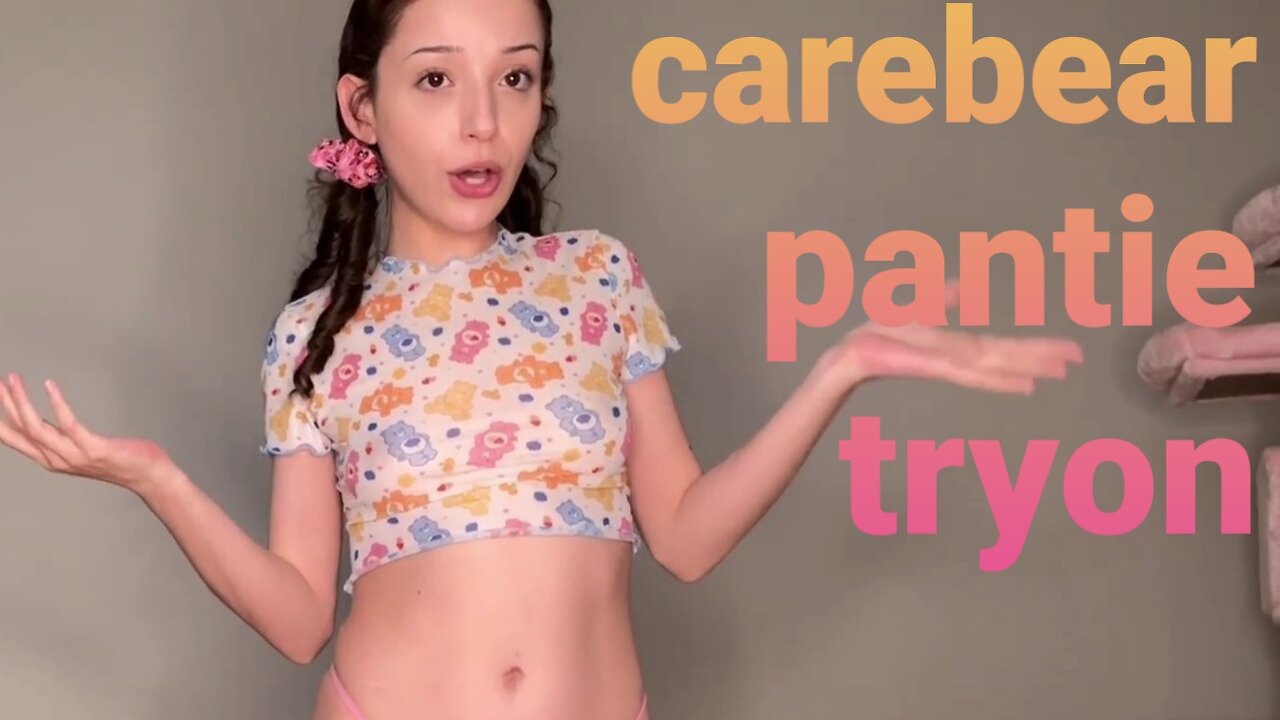 Carebear pantie tryon