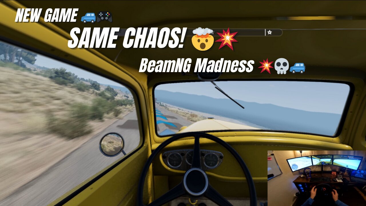 🚚 Logitech G29 Chaos! BeamNG Log Delivery FAIL 😂🌲 | First Drive With New Setup 🎮