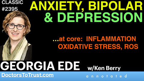 GEORGIA EDE | ANXIETY, BIPOLAR & DEPRESSION …at core: INFLAMMATION OXIDATIVE STRESS, ROS