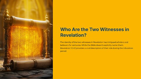 Ibyahishuwe 11: Abahamya 2 Bari bugufi Gutangira Ubuhanuzi bwabo