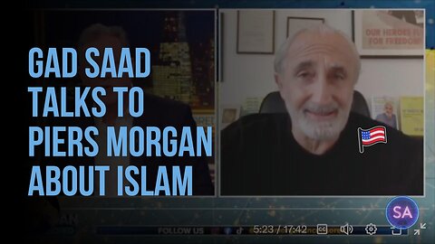 Gad Saad Ta;ls To Piers Morgan About Islam