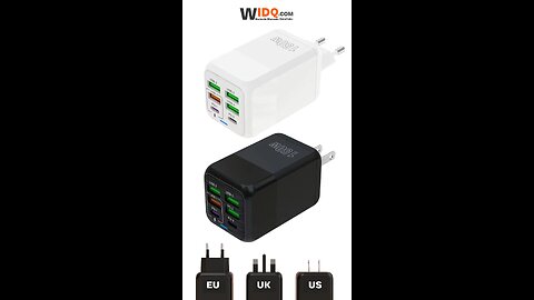 🎉 PD25W Super Fast 6-Port USB Charger 150W Travel Adapter ⚡