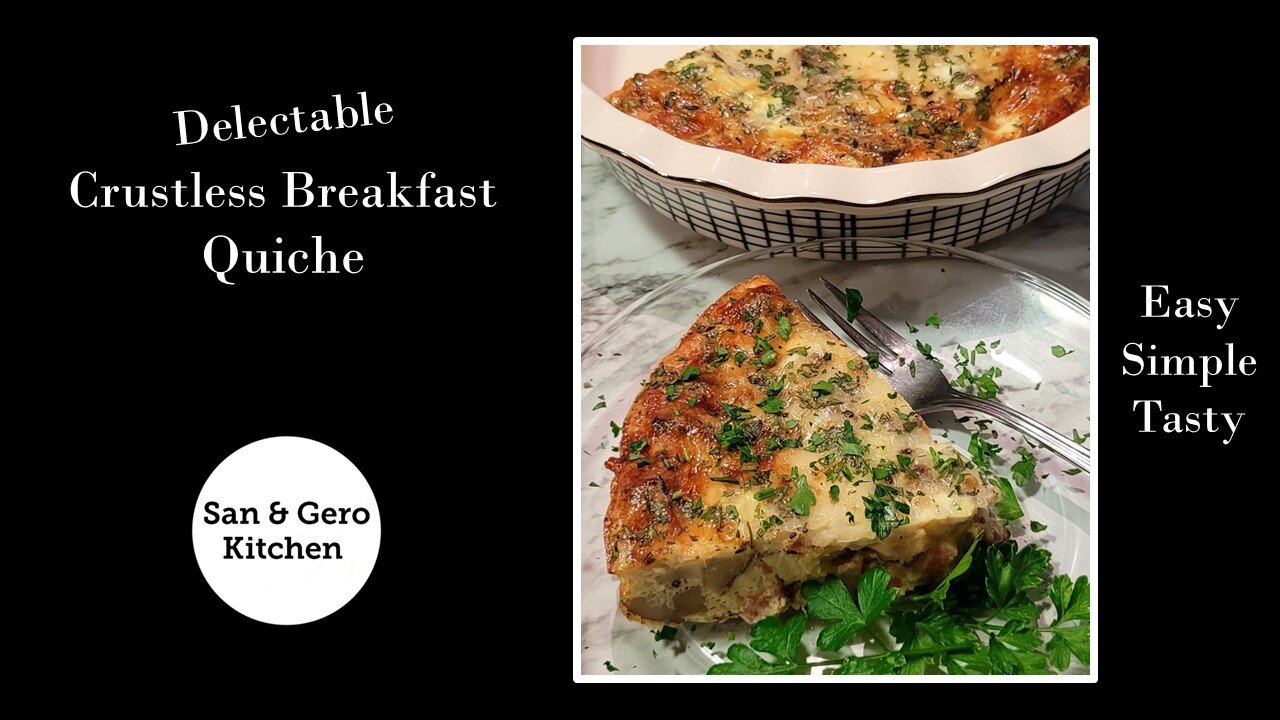 Delectable Crustless Breakfast Quiche Recipe