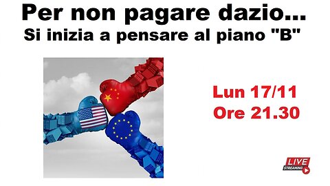 Per non pagare dazio... Si inizia a pensare al piano B