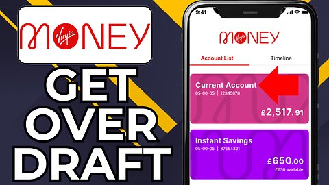 HOW TO APPLY FOR OVERDRAFT ON VIRGIN MONEY APP