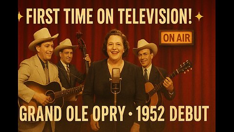 The Grand Ole Opry’s First TV Appearance (1952) The Kate Smith Show