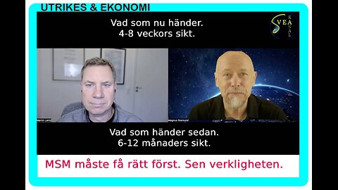 Utrikes & Ekonomi 79: MSM måste få rätt först. Sen verkligheten.