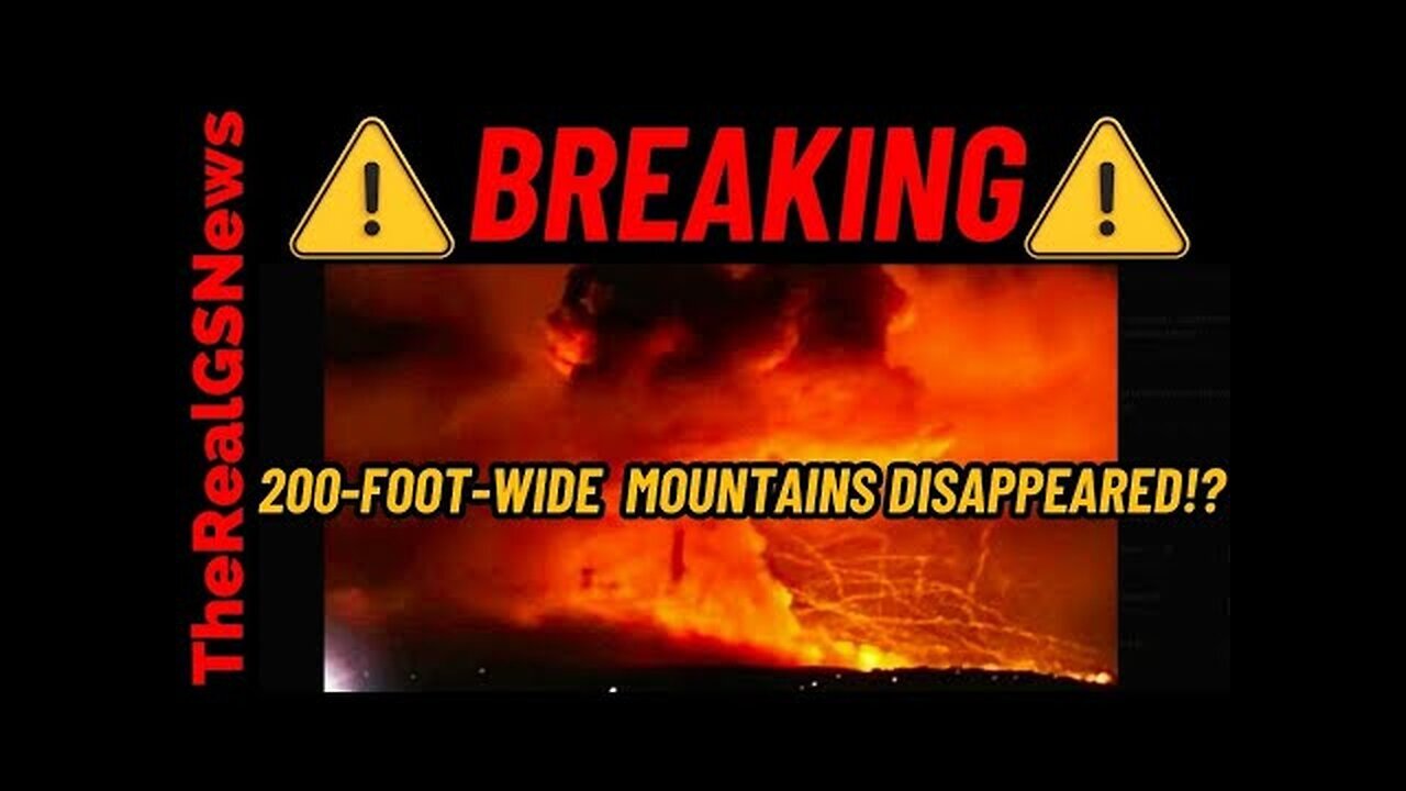 EMERGENCY ALERT!! HUGE MOUNTAIN DISAPPEARED!? REPORT OF N%KE DROPPED! QUAKE & RADIATION SPIKE