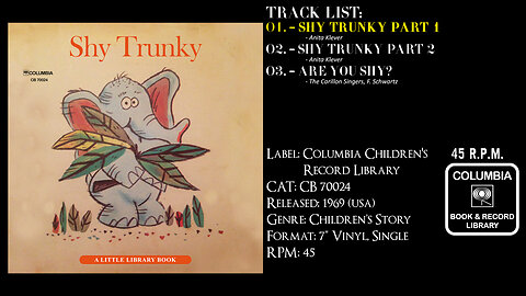 Anita Klever – Shy Trunky (Full Record) – 1969 – CAT.# CB 70024