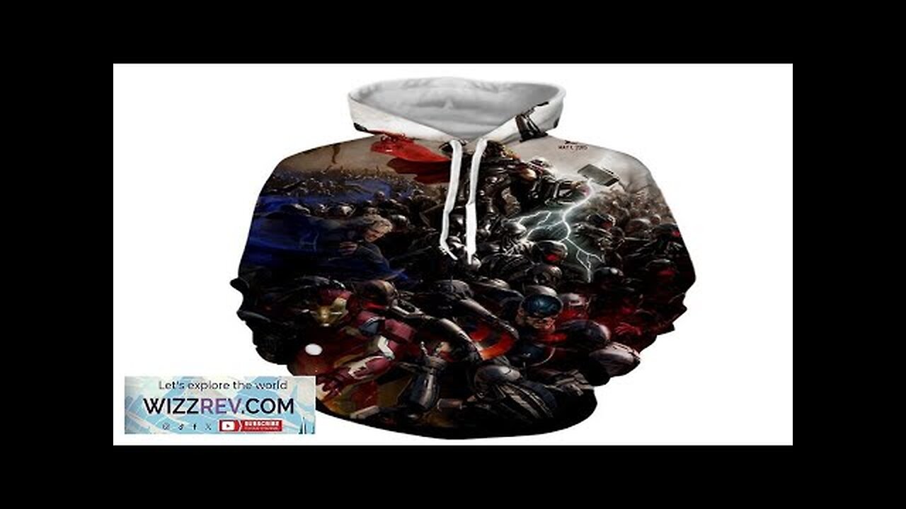 Marvel The Avengers Fighting Ultron 3D Full Print Hoodie Review