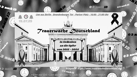 Trauerwache Deutschland - Gedenken der Opfer von 2015-2025 - Berlin - Pariser Platz - 15.11.25