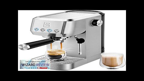 CASABREWS 3700 ESSENTIAL Espresso Machine 20 Bar Steam Milk Frother Review