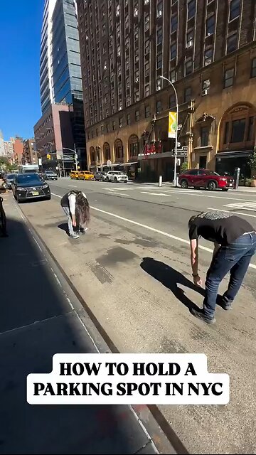 How to secure a parking spot in New York City? It's simple