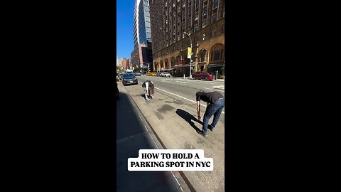 How to secure a parking spot in New York City? It's simple