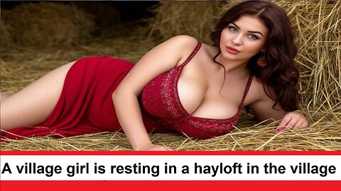 A village girl goes to a hayloft to rest in the village
