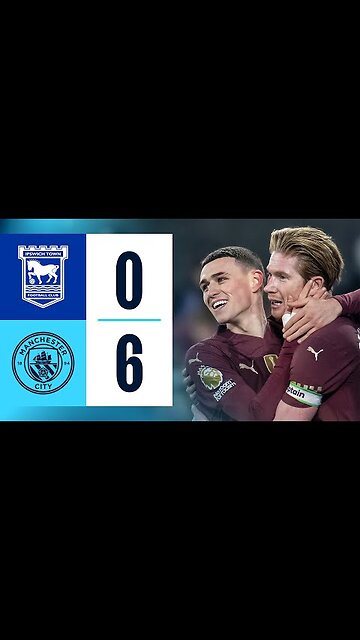 HIGHLIGHTS | IPSWICH 0-6 MAN CITY | Foden (2), Kovacic, Doku, Haaland & McAtee goals!