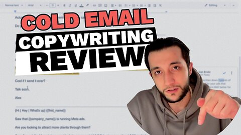 Watch me rewrite a cold email sequence in under 12 minutes