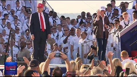 Melania, Trump delivers remarks at Navy 250 event