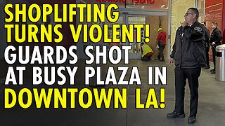 Gun battle at LA Target store 2 security guards shot while trying to stop shoplifting suspect