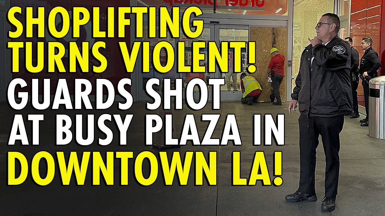 Gun battle at LA Target store 2 security guards shot while trying to stop shoplifting suspect