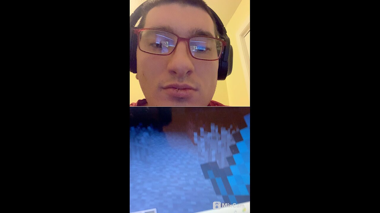 Playing Minecraft