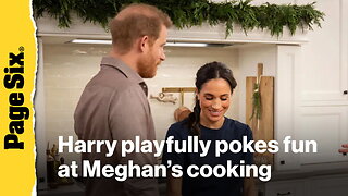 Prince Harry playfully pokes fun at Meghan Markle's cooking in 'With Love, Meghan: Holiday Celebration'
