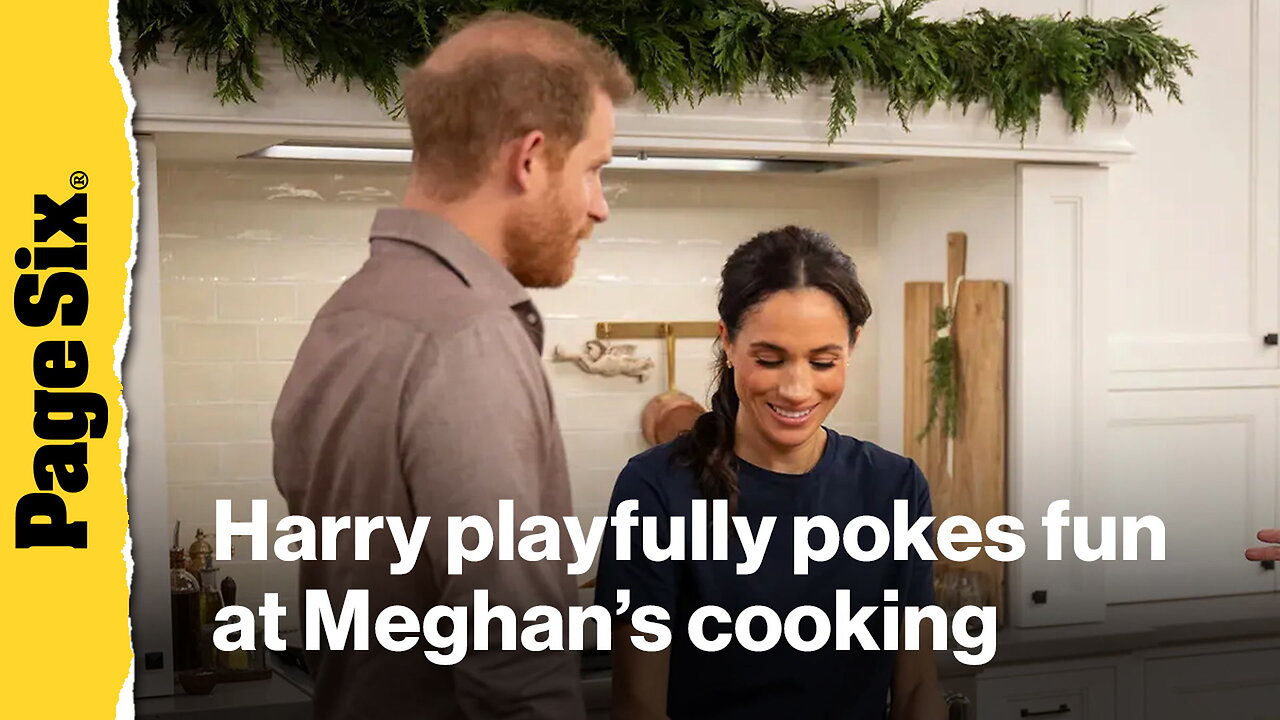 Prince Harry playfully pokes fun at Meghan Markle's cooking in 'With Love, Meghan: Holiday Celebration'