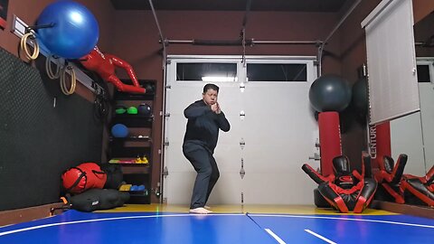 WTD Sliding Side Kick to Front Heel Kick sequential