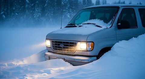 California Bound: Urgent Snow Escape in My Van!