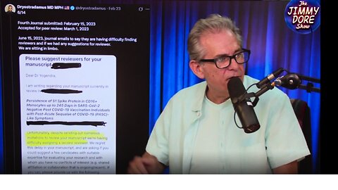 Yale Scientist Confirm mRNA Vaccine Cause Post Vaccination Syndrome - Jimmy Dore