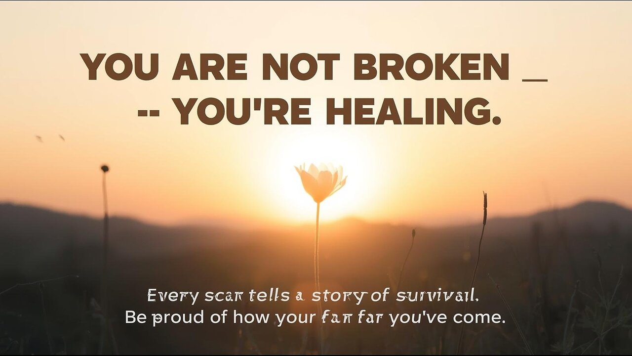 You are not broken — you’re healing