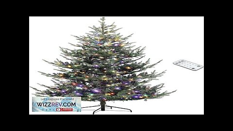 HOMCOM 7.5 ft Prelit Christmas Tree Nordic Pine Artificial Christmas Tree Review