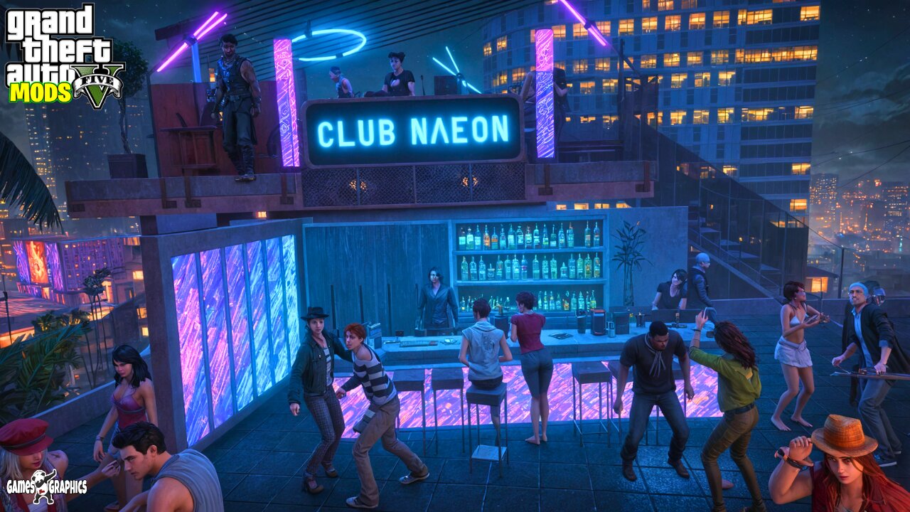 NEW Rooftop Club Naeon (Real Life Mods #291) GTA 5 MODS