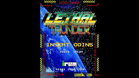 Lethal Thunder Arcade Game, Irem 1991, Longplay