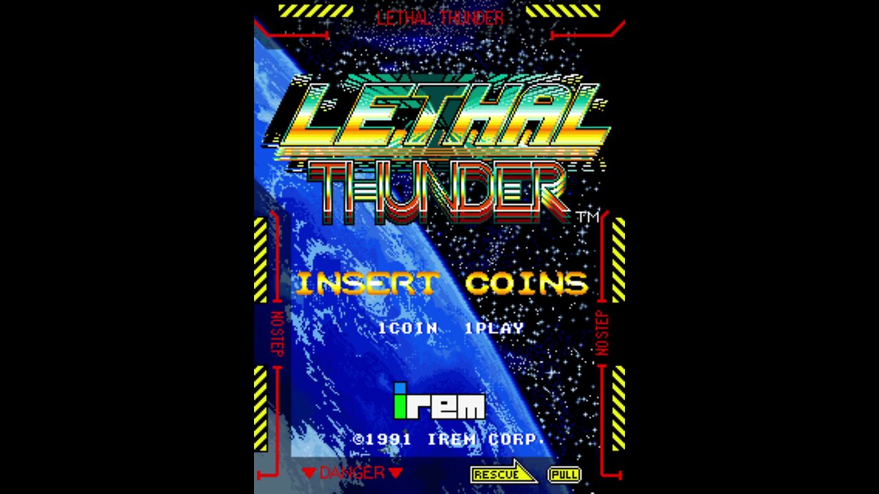 Lethal Thunder Arcade Game, Irem 1991, Longplay