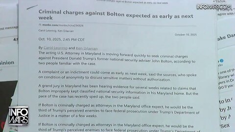 BREAKING: Neocon Warhawk John Bolton Expected To Be Indicted Early Next Week