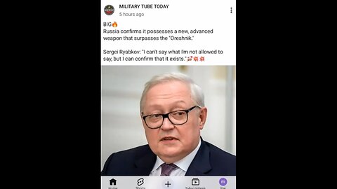 Russia Confirms The Existence Of New SUPER WEAPON That Will Make Hyersonic Weapons Look Like Toys!