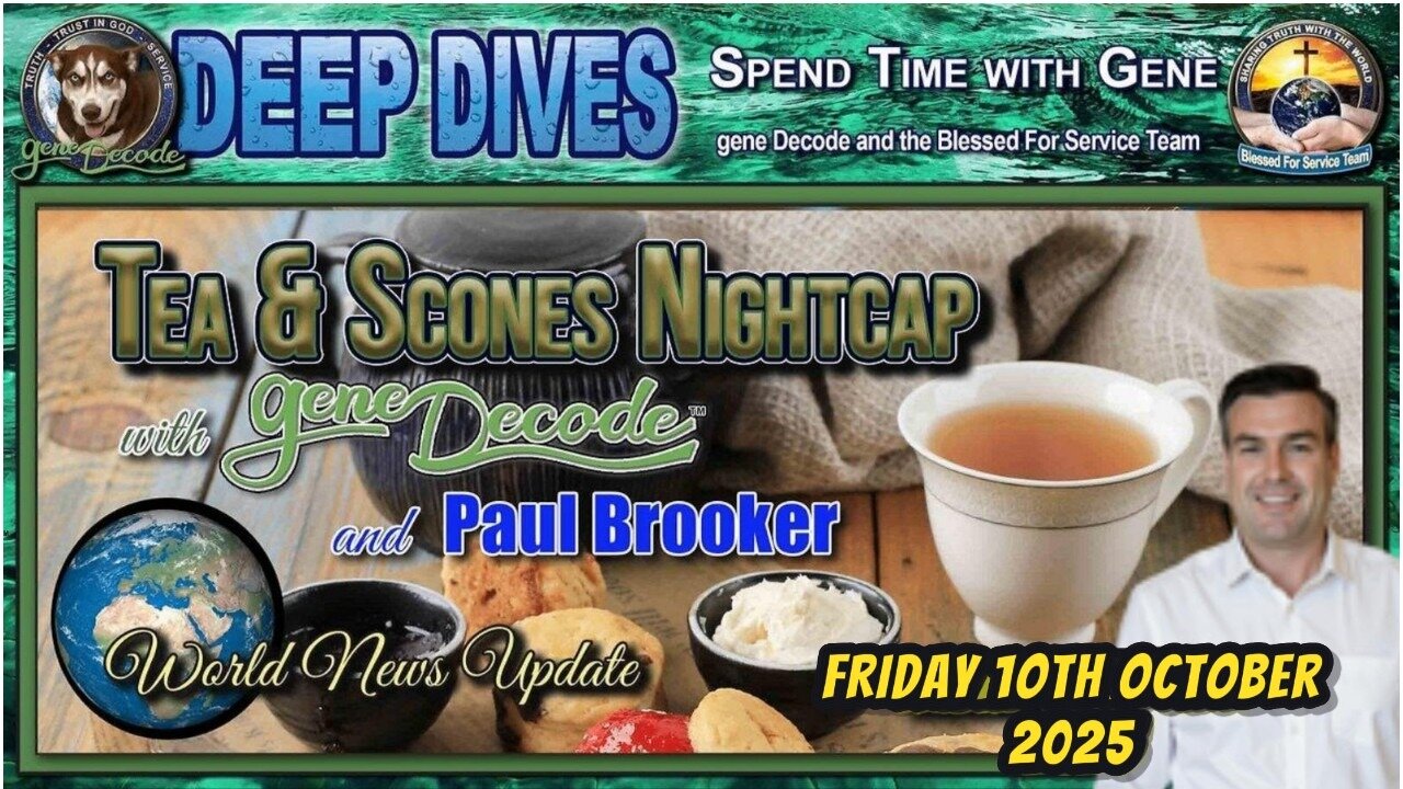 TEA & SCONES WITH GENE DECODE & PAUL BROOKER - 10TH OCTOBER