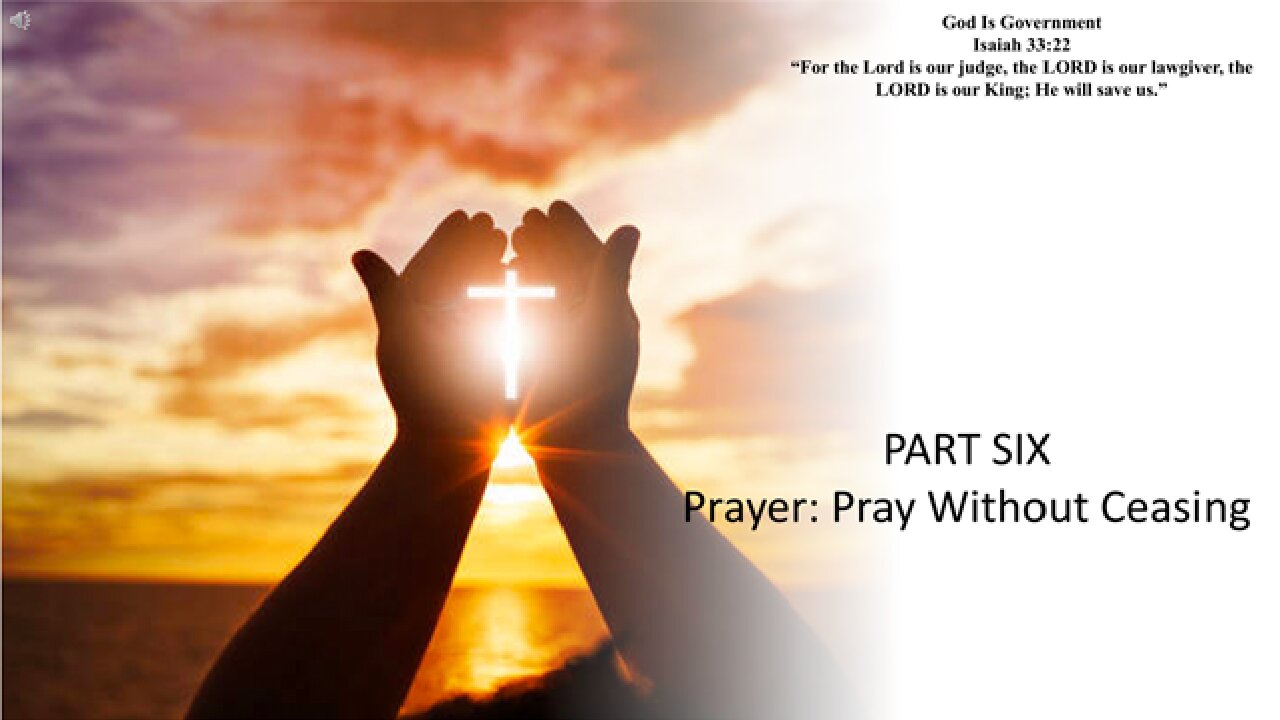 Prayer: Pray Without Ceasing