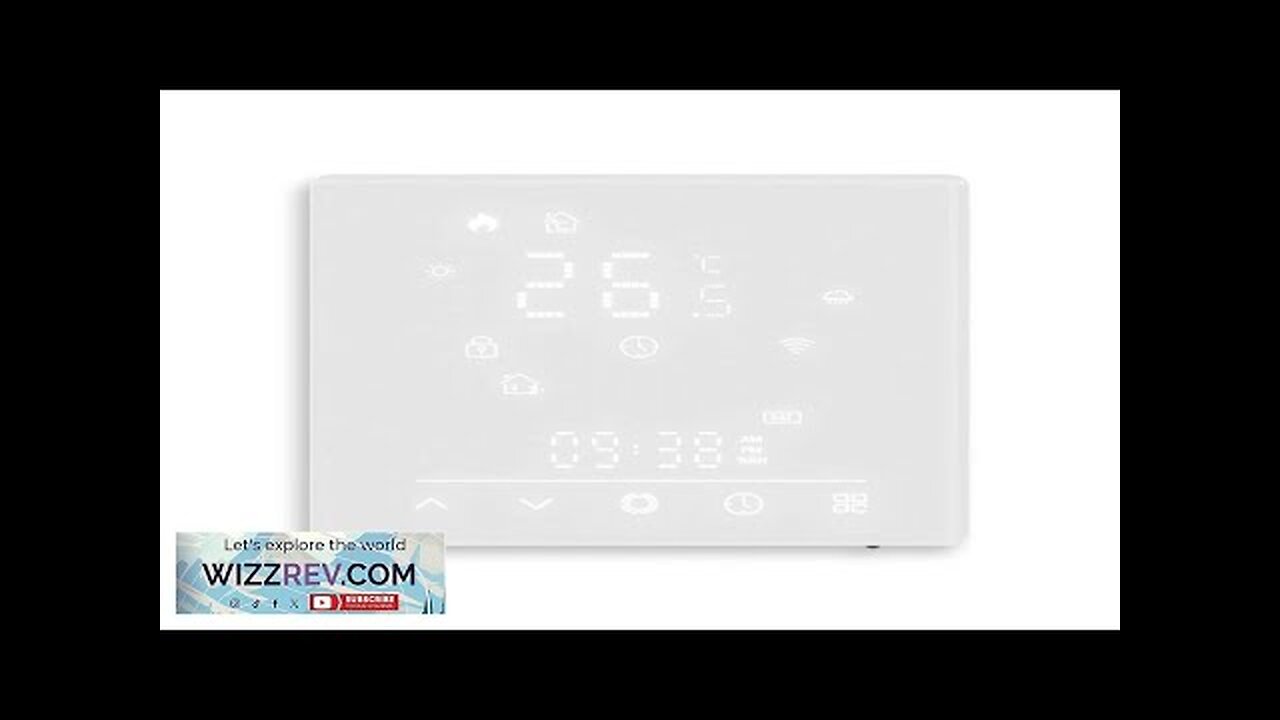 MOES WHT-S02 Tuya Matter Smart WiFi Thermostat Electric/Water/Boiler Heating Glass Panel Review