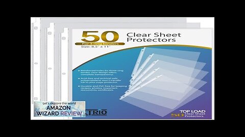 KTRIO Sheet Protectors 8.5 x 11 inch Clear Page Protectors for 3 Review