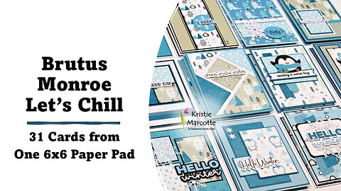 Brutus Monroe | Let's Chill | 31 Cards One 6x6 Paper Pad