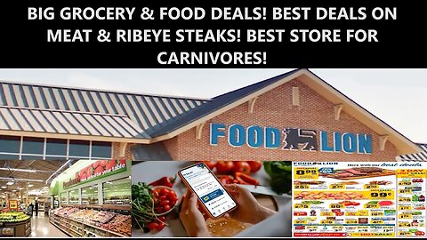 🛒BIG GROCERY & FOOD DEALS AT FOOD LION! BEST DEALS ON MEAT & RIBEYE STEAK! BEST STORE FOR CARNIVORES