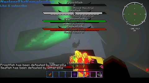 Minecraft mob battle omegafish and other bugs vs witherzilla
