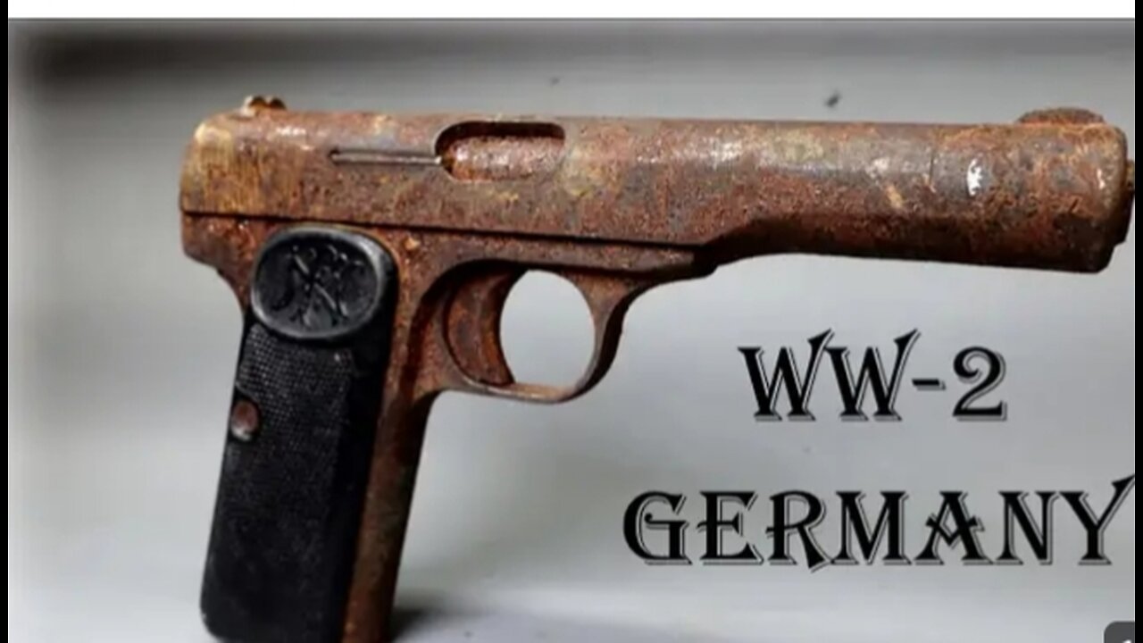 Rusty Gun Restoration WW2 ! Occupation FN Browning ( With Test Fire)