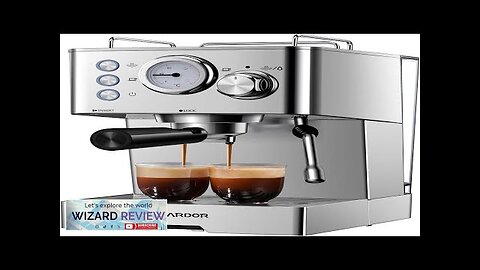 SHARDOR CM4682GB-UL 50 Oz Espresso Machine 15 Bar Fast Heating Review